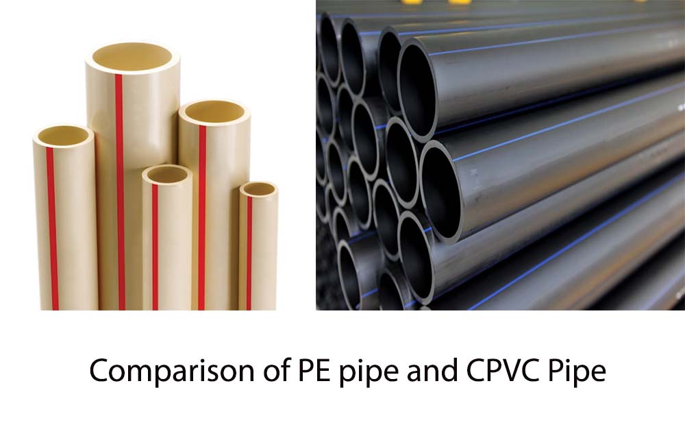 Comparison of PE pipe and CPVC Pipe